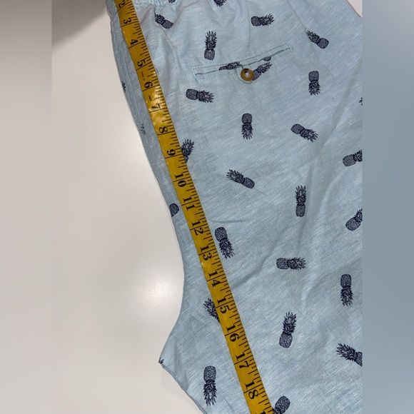 Tenth + Ocean Shorts Mens Size 2XL Blue ￼ Washable Linen Pull On New - Picture 9 of 11